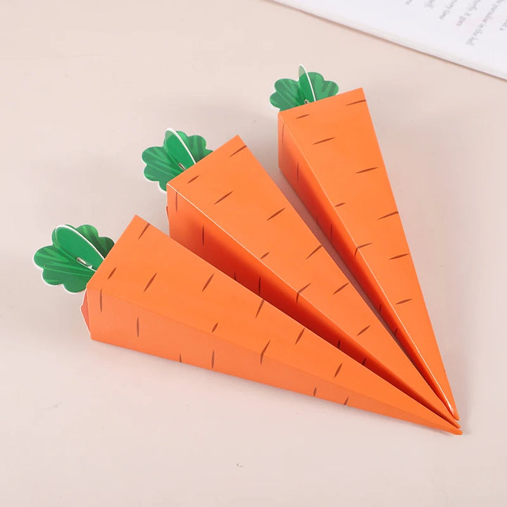 Easter Carrot Paper Candy Gift Box / 12PC