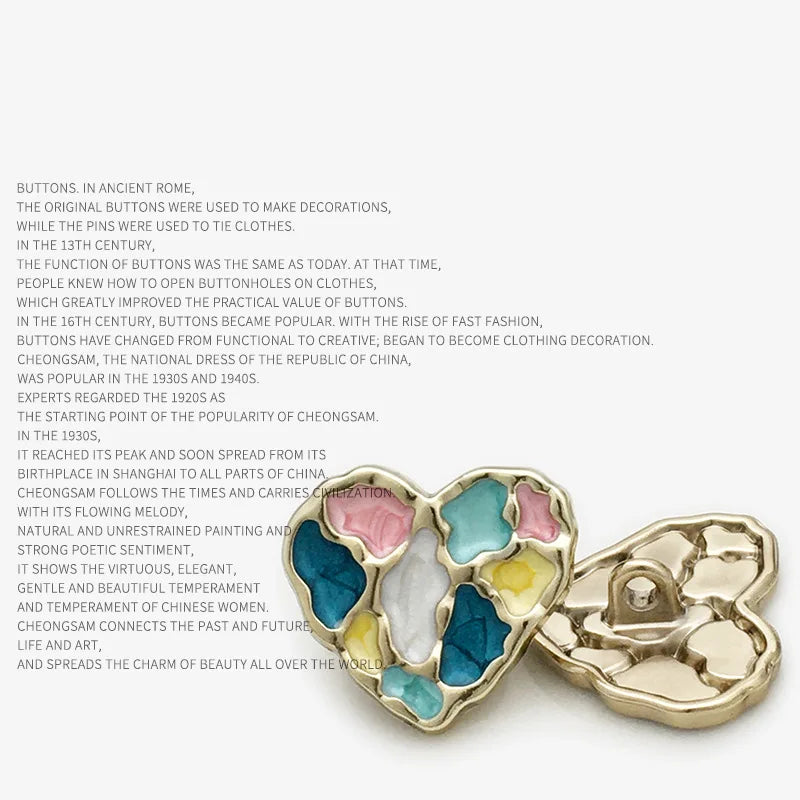 6 PC / Sanal Resin Buttons