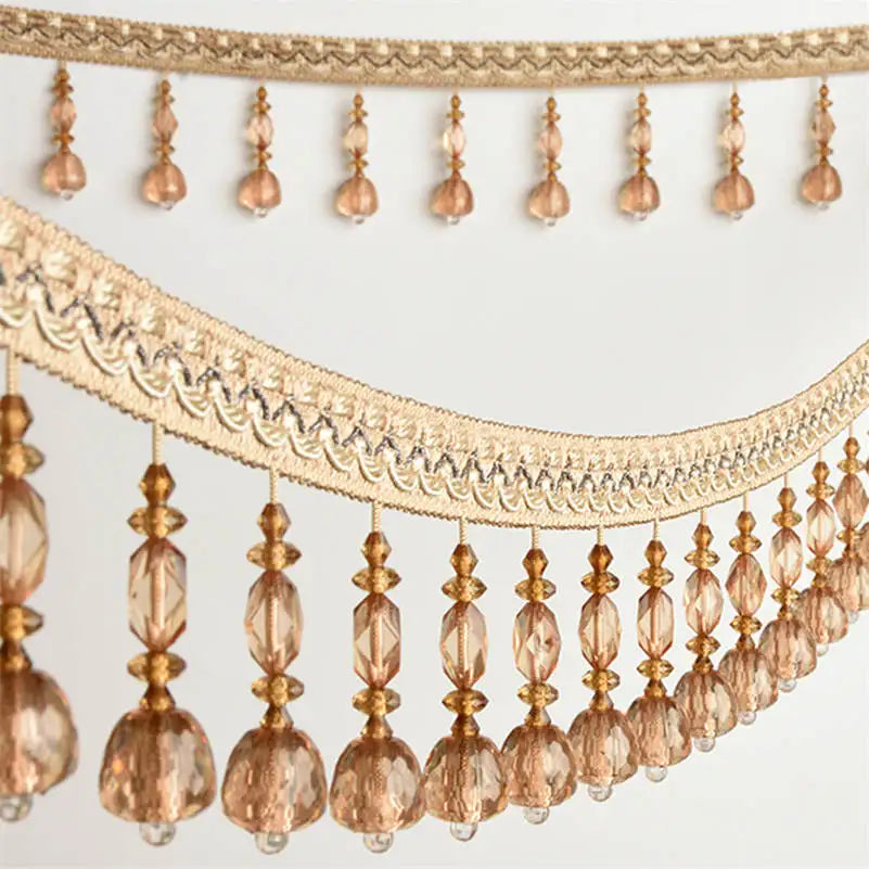 6 YARDS / Geros Beaded Tassel Fringe Trim