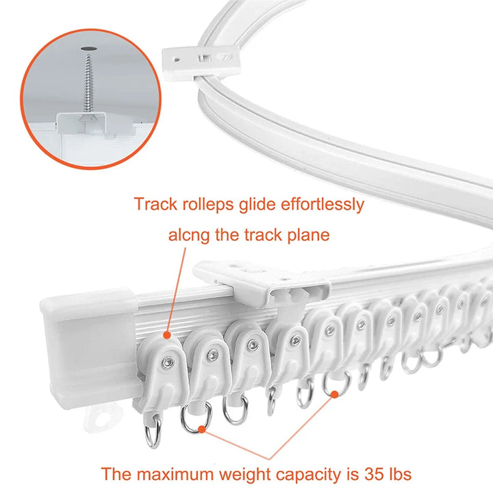 Bendable PVC Curtain Track