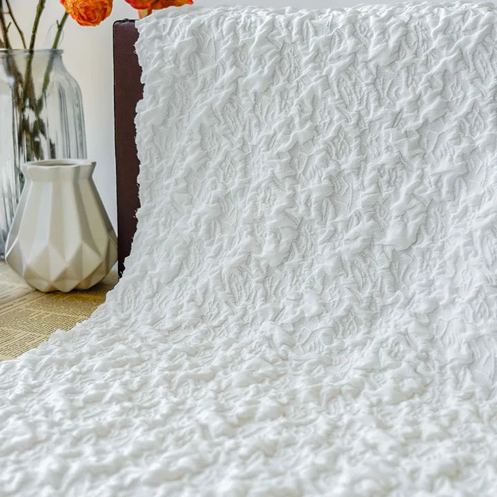 Dupino Black White 3D Jacquard Fabric