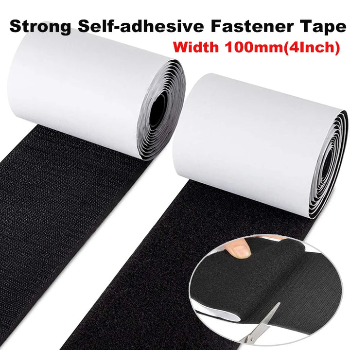 4 Inch Wide Heavy Duty Self Adhesive Hook & Loop Tape