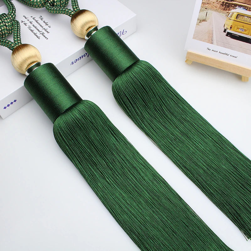 2 PC Vellor Curtain Tassel Tiebacks
