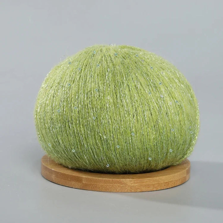 50g Lace  Mohair Yarn with Sequins