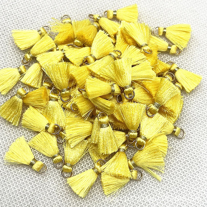 50 PC Mireau 20mm Mini Metal Hanging Ring Tassel