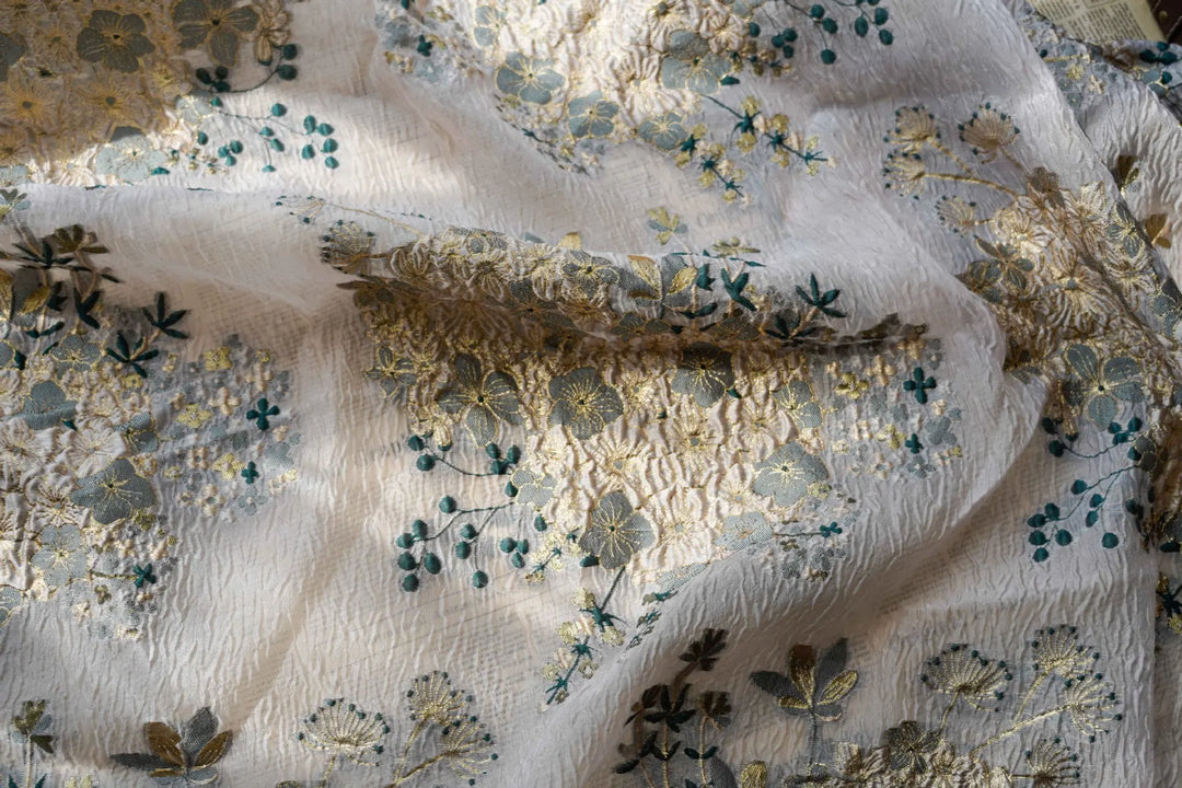 Bolas Transparent Burnout Yarn Dyed Fabric