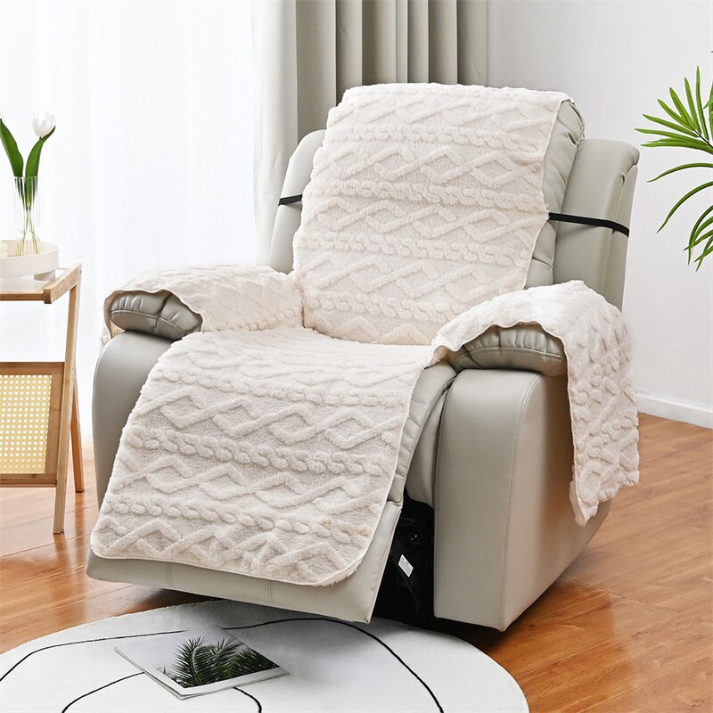 7 COLORS / 3-Piece Set Quilted Armchair Recliner Cover Anti Slip Sofa Couch Protector For Couches Slipcover
