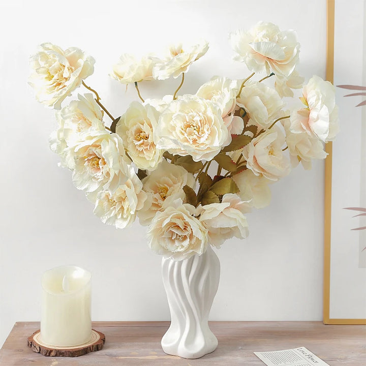 21" Artificial Peony Bouquet Bundle