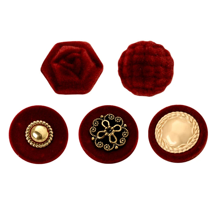 6 PC / Bryce Leather Buttons