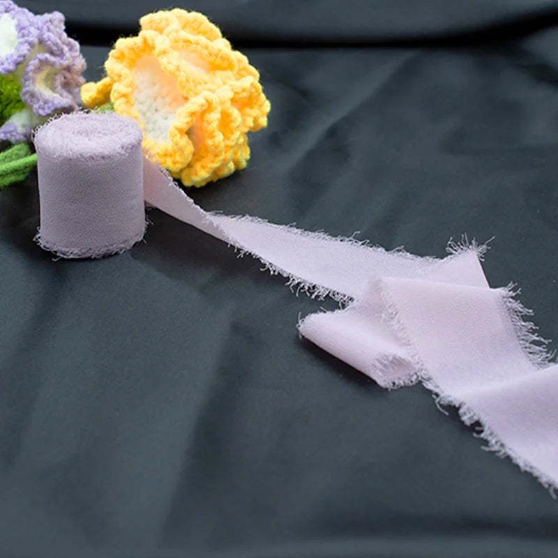 5 Meters / Chiffon Silk Flower Bouquet Wrap Decoration Ribbon