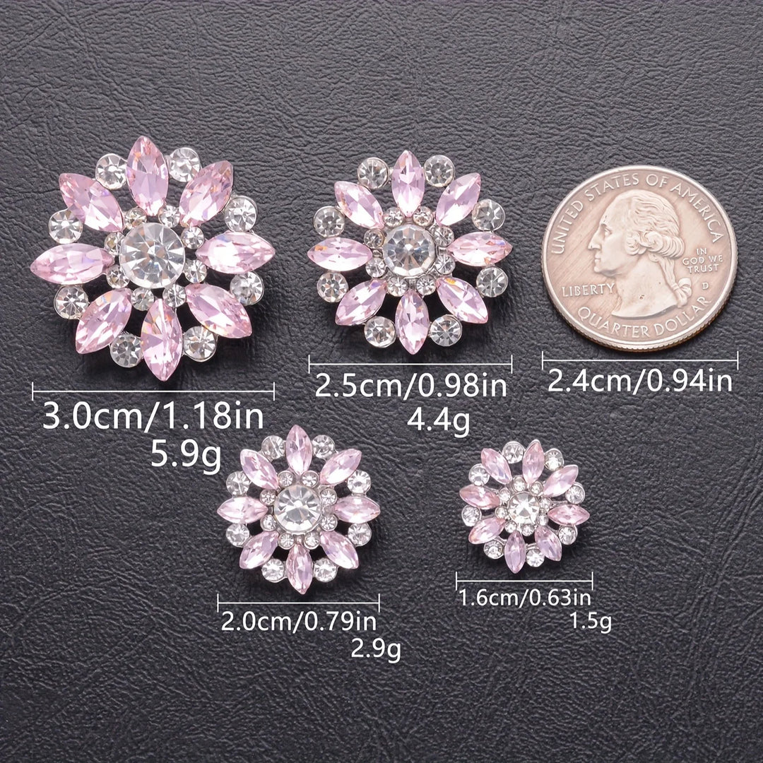 5 PC / Esoic Rhinestone Buttons