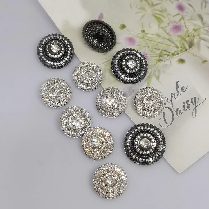6 PC / Baso Rhinestones Buttons