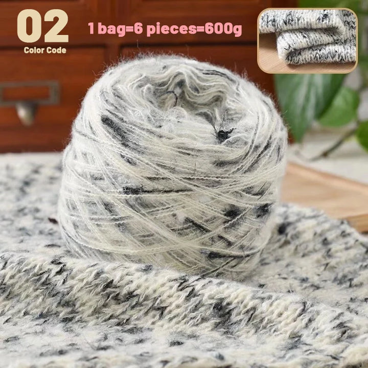 600g Colorful Dot Rainbow Soft Yarn