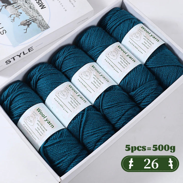 500g Gradient Color Rainbow Yarn