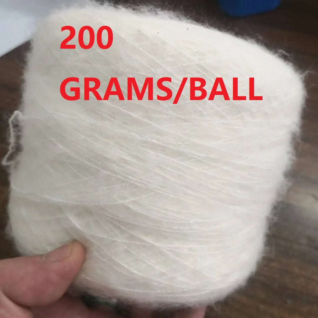 250g Ball Rainbow Faux Mohair Yarn