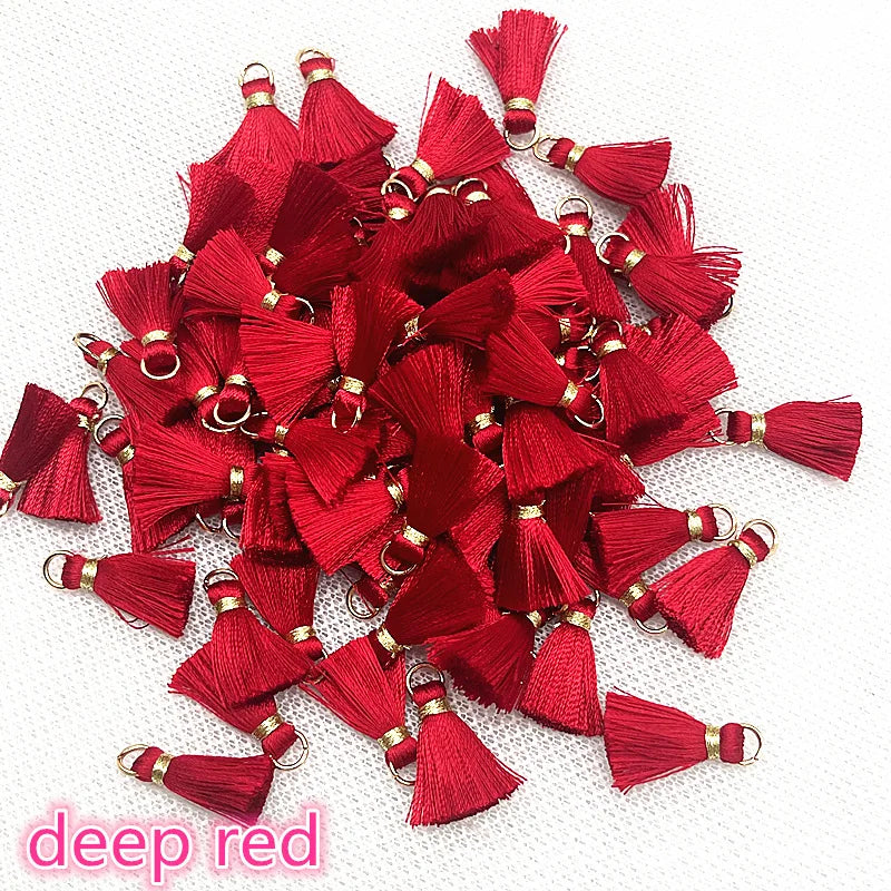 50 PC Mireau 20mm Mini Metal Hanging Ring Tassel