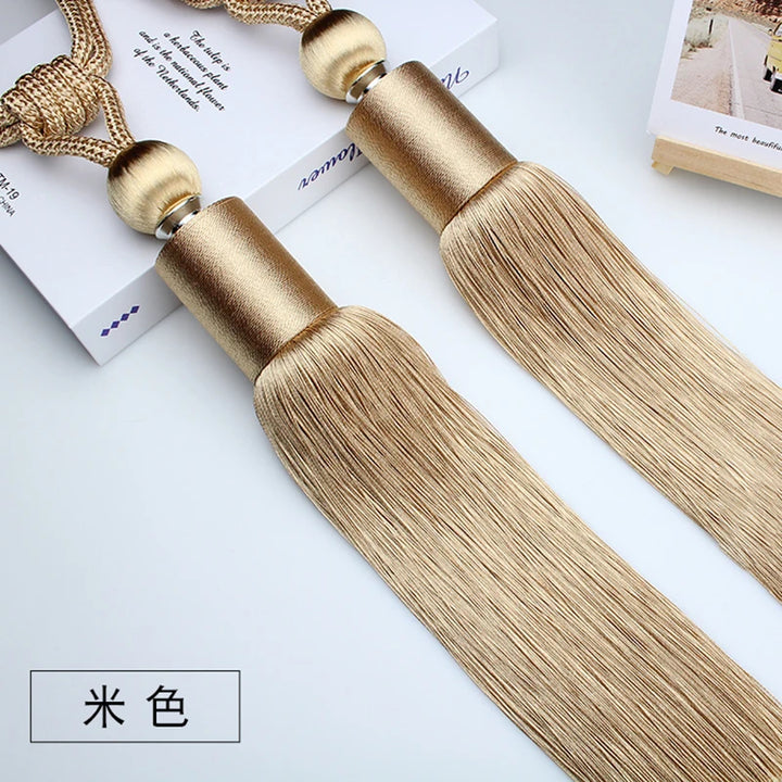 2 PC Vellor Curtain Tassel Tiebacks