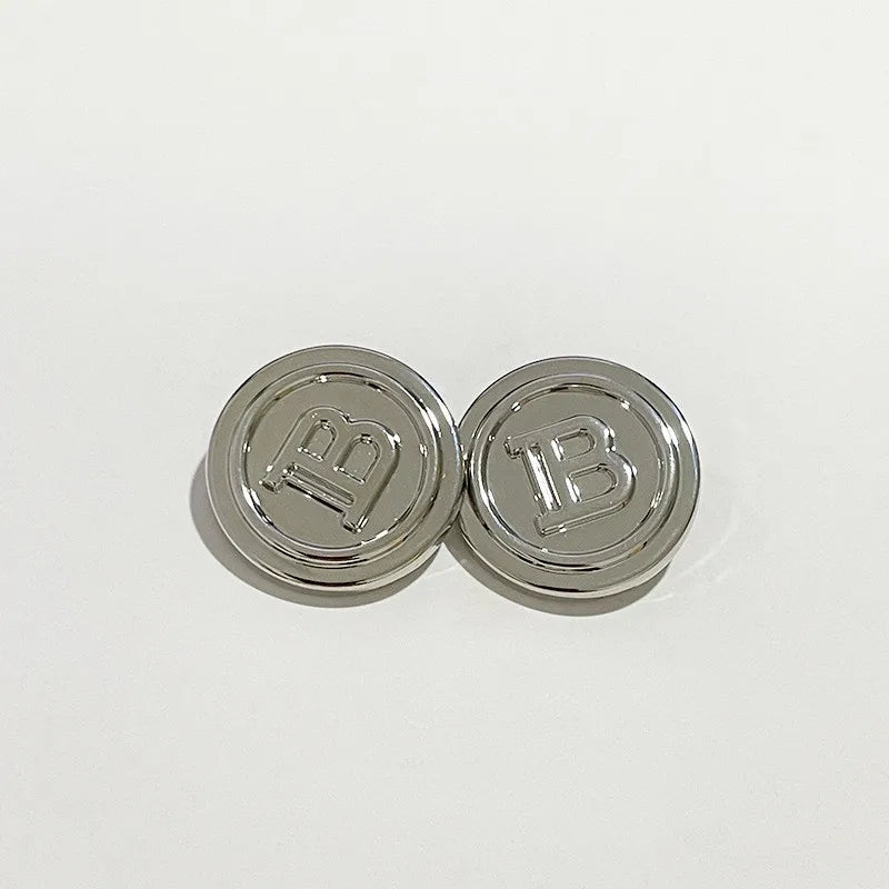 10 PC / B-Coin Metal Buttons