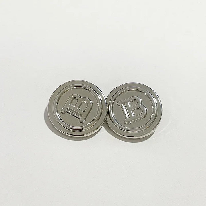 10 PC / B-Coin Metal Buttons