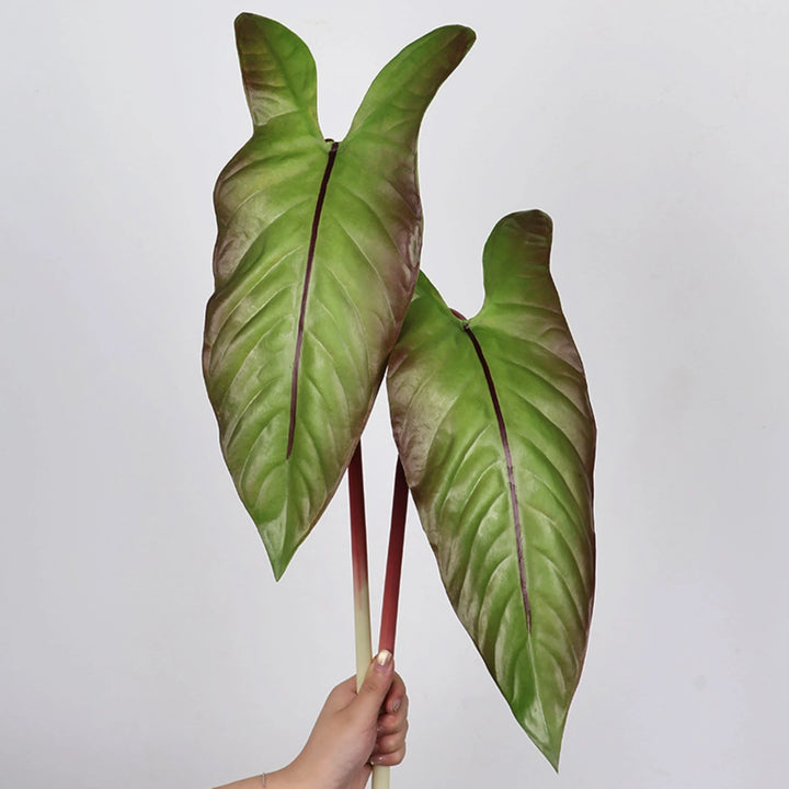 Spire 31 Inch Artificial Alocasia Leaf Faux Green Plant