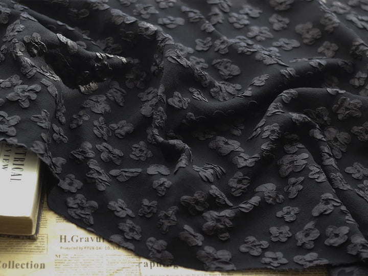 Madelene 3D Flower Jacquard Fabric