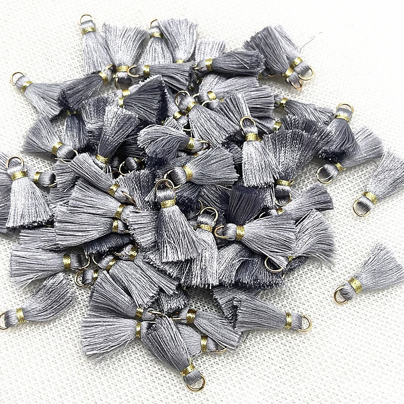 50 PC Mireau 20mm Mini Metal Hanging Ring Tassel