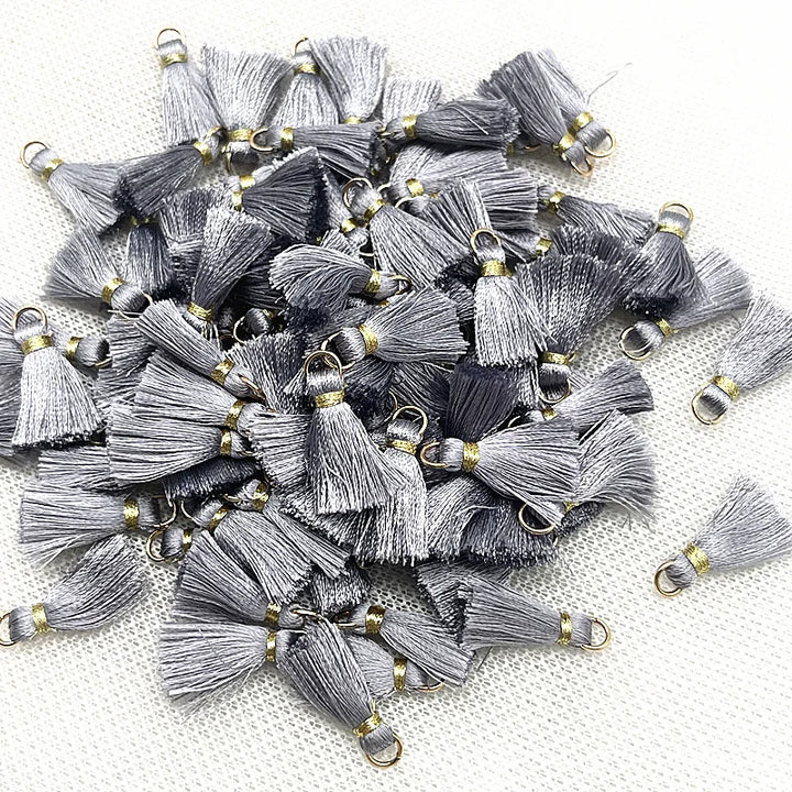 50 PC Mireau 20mm Mini Metal Hanging Ring Tassel