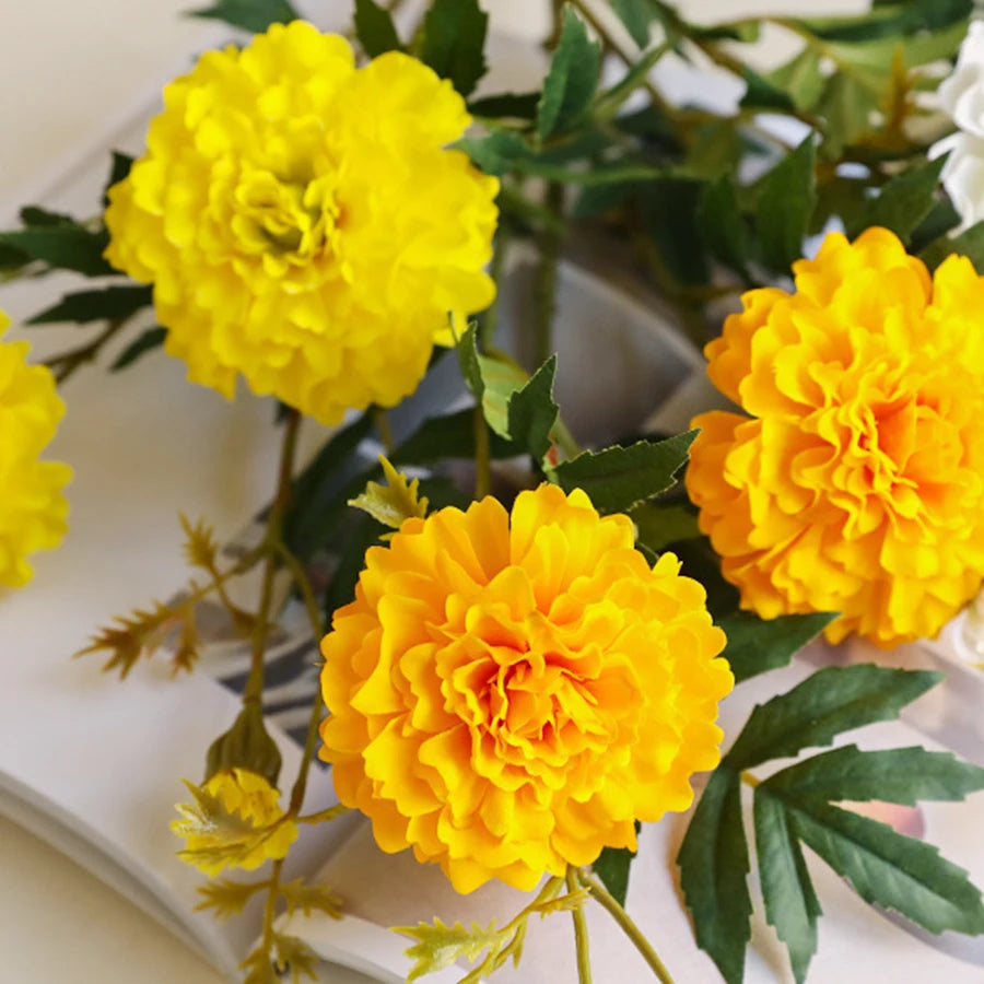 28" Faux Chrysanthemum Flower