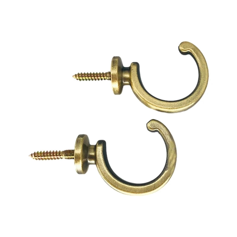 2 PC / Modern Shaped Metal Curtain Hook