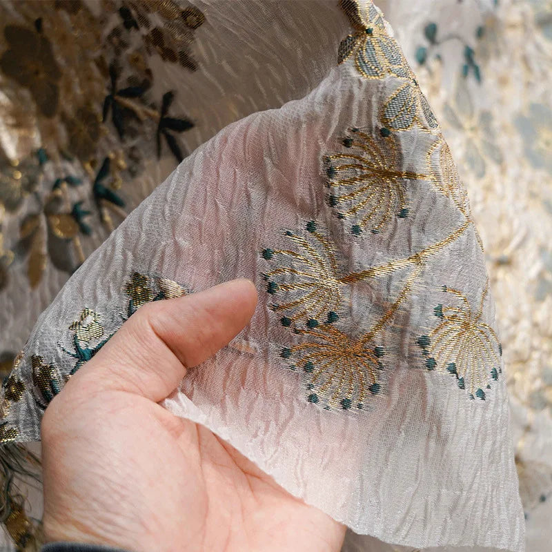 Bolas Transparent Burnout Yarn Dyed Fabric