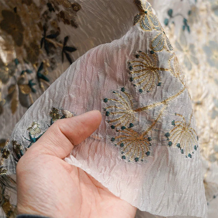 Bolas Transparent Burnout Yarn Dyed Fabric