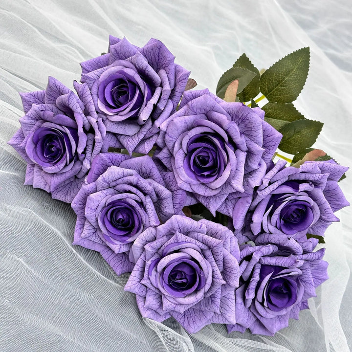 Faux Diamond Rose Flower