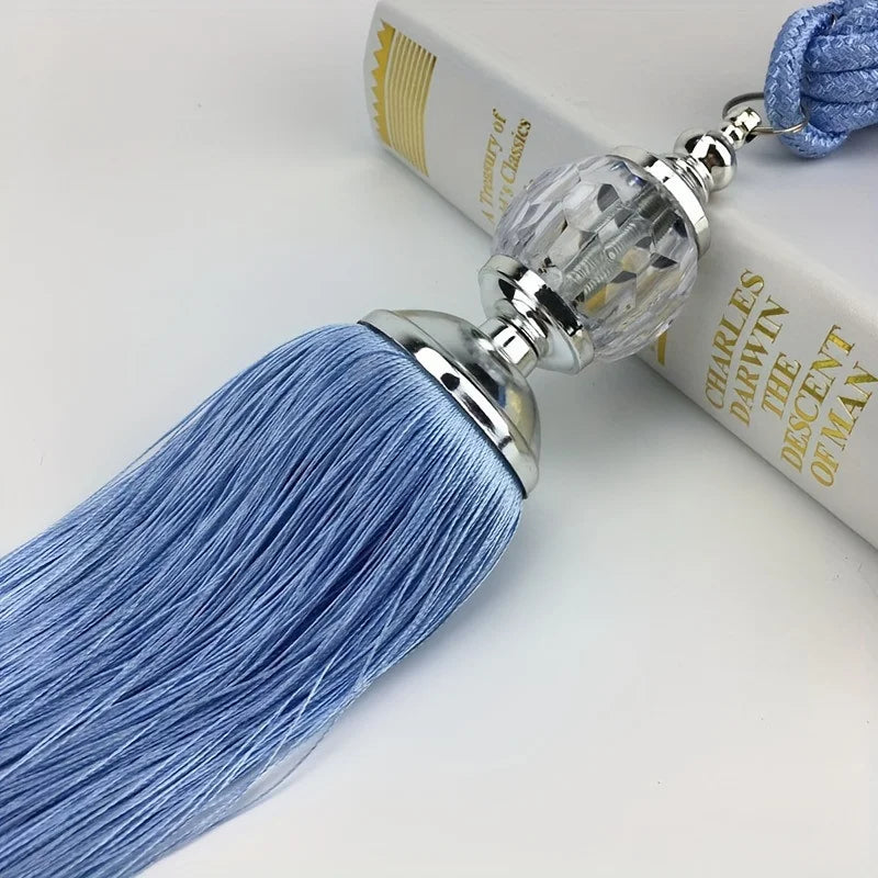 2 PC Savora Ball Tassel Curtain Tiebacks