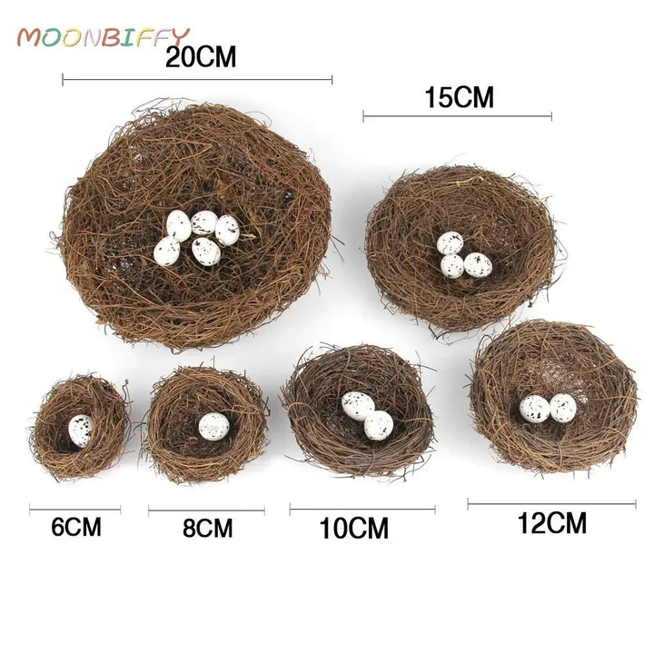 Easter Round Rattan Bird Nest