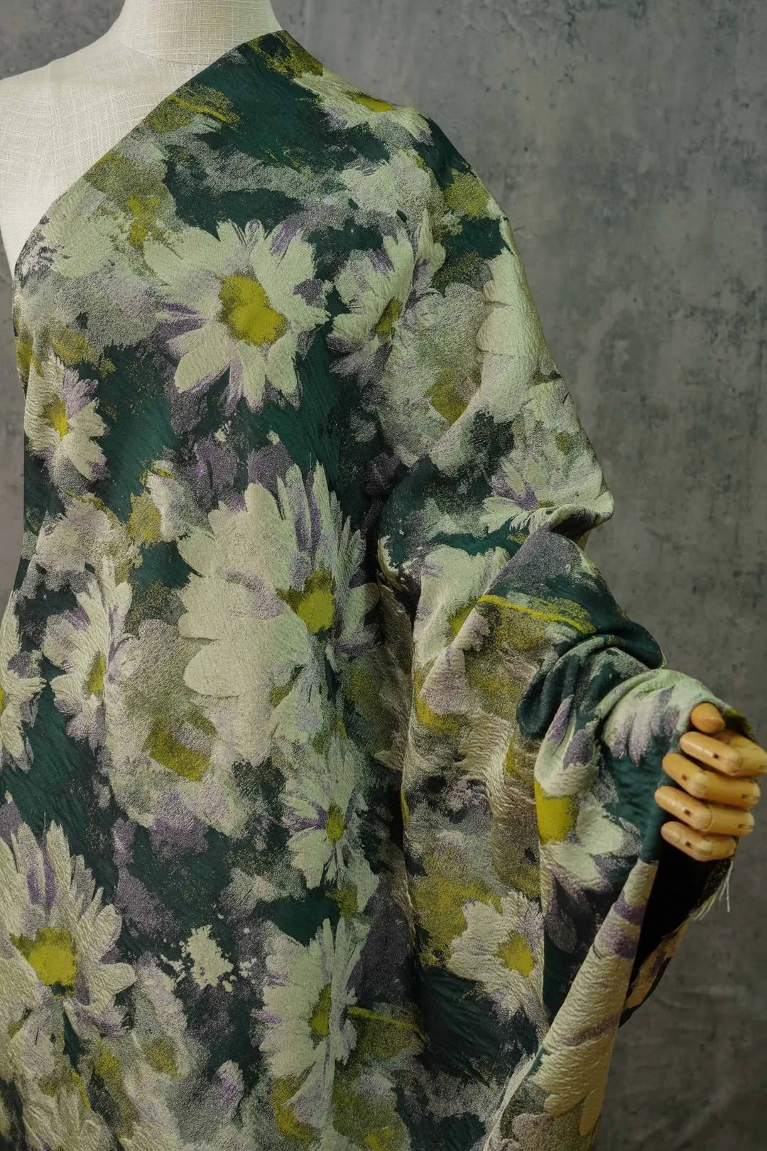 Findel Oil Painting Style Flower Yarn Dyed Jacquard Fabric