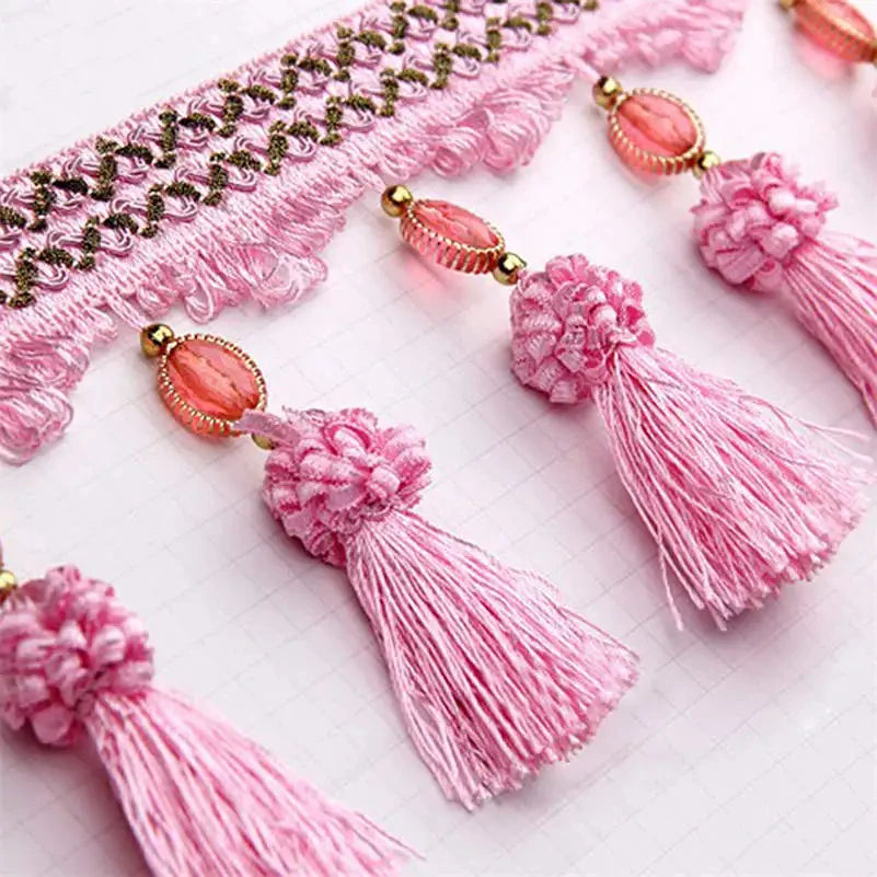 Mito Beaded Tassel Fringe Trim