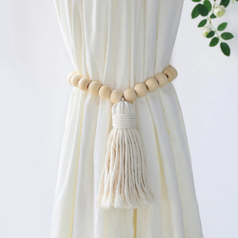 Moriel Bohemian Style Hand-woven Curtain Tie