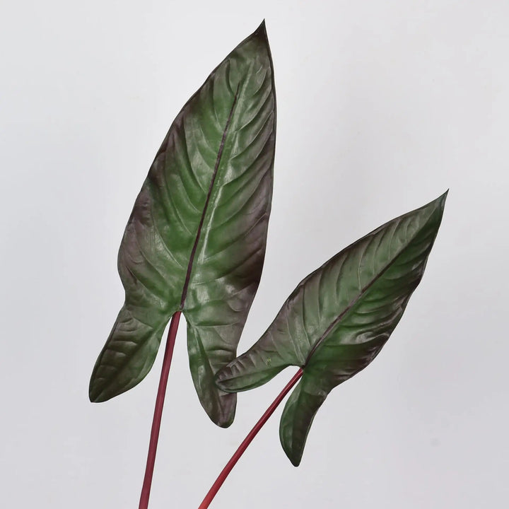 Spire 31 Inch Artificial Alocasia Leaf Faux Green Plant