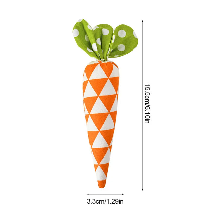 Fabric Easter Carrot Ornaments