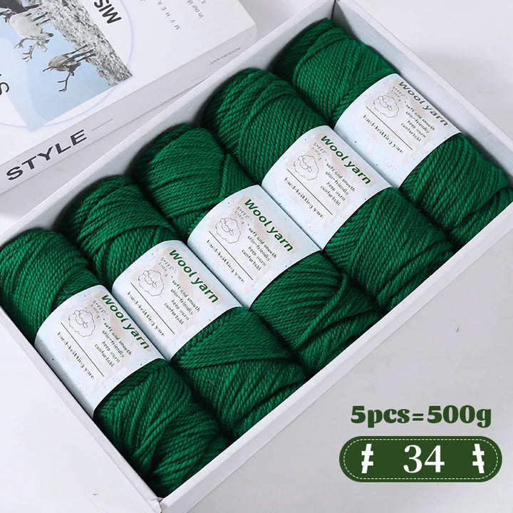 500g Gradient Color Rainbow Yarn