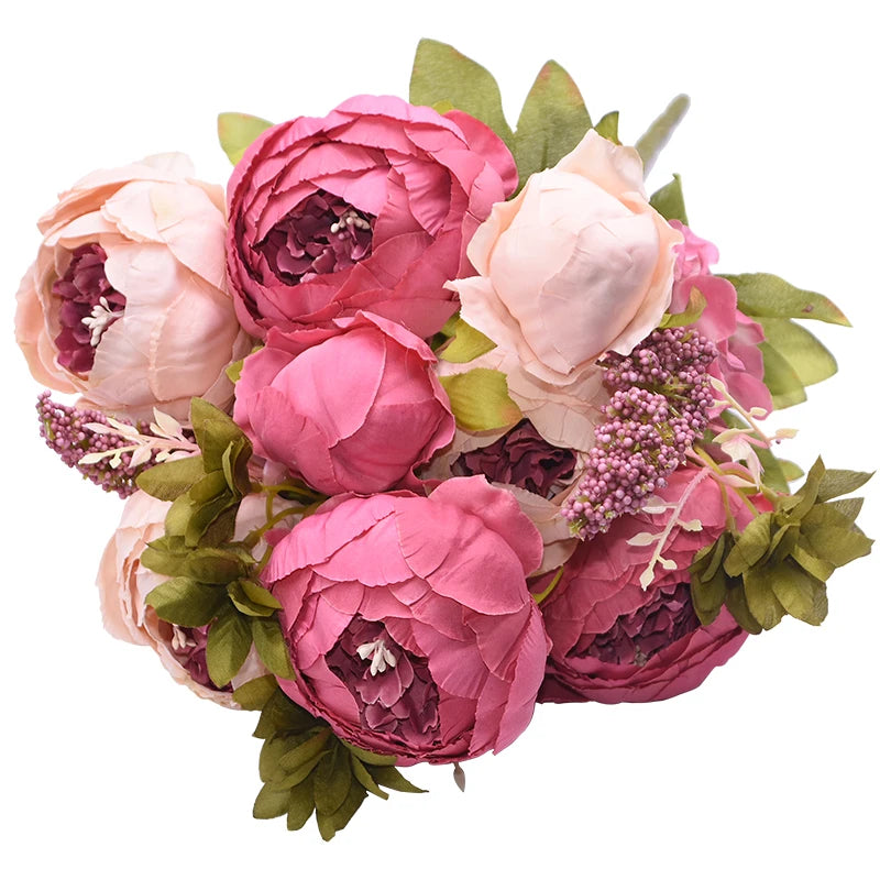 Artificial Peony Silk Flower Bundle