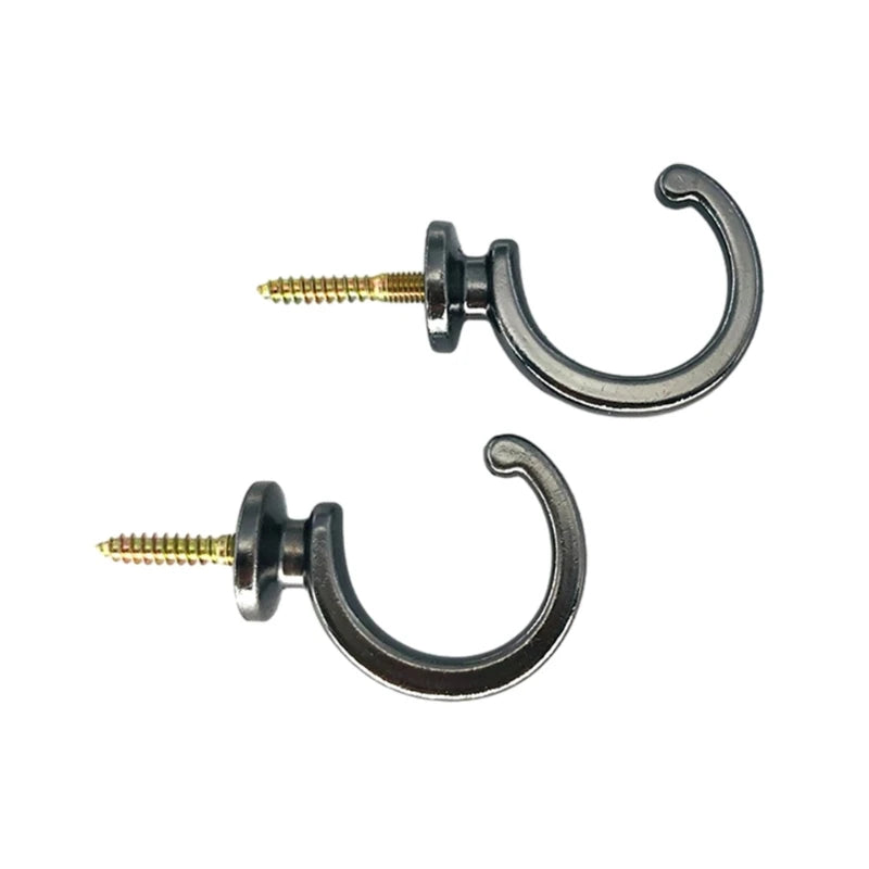 2 PC / Modern Shaped Metal Curtain Hook