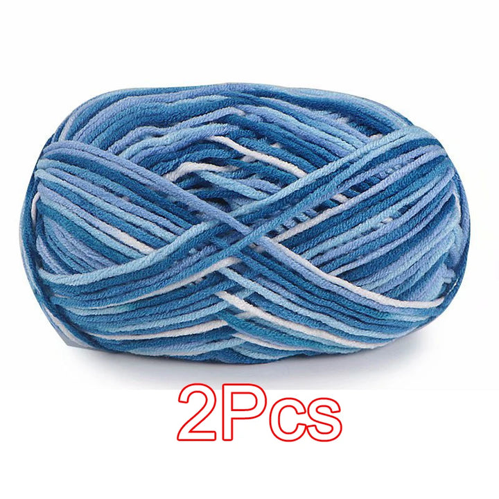 2PC / Tie-dye Crochet Yarn