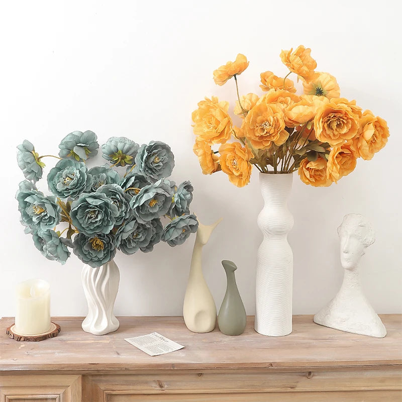 21" Artificial Peony Bouquet Bundle