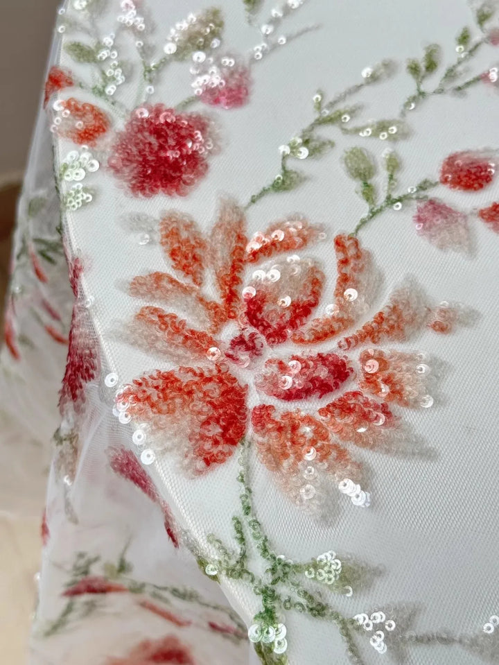 Milasn Embroidery Tulle Lace Fabric
