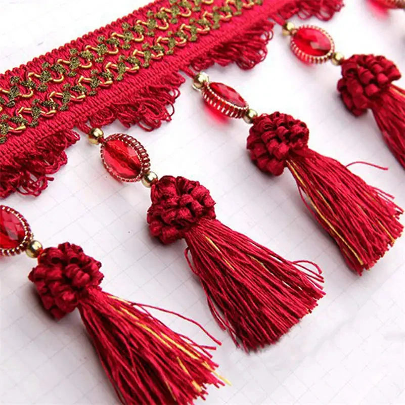 Mito Beaded Tassel Fringe Trim