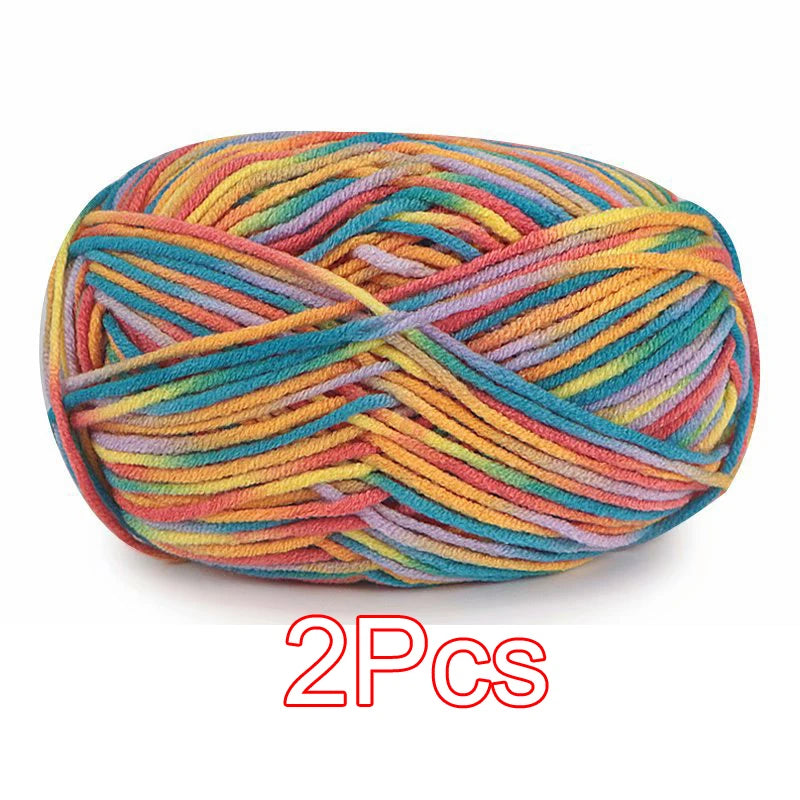 2PC / Tie-dye Crochet Yarn