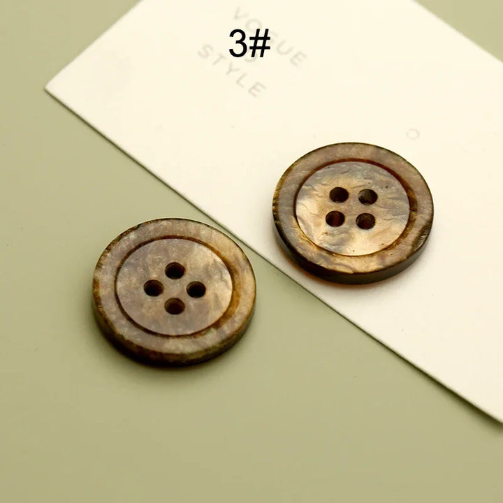 10 PC / Axioa Resin Buttons