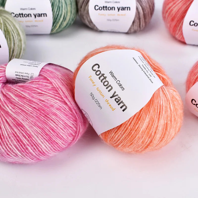 50g Soft Cotton Blended Crochet Yarn