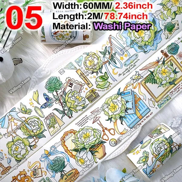 2 Meter / Flower PET Washi Tape